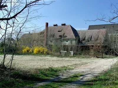 Abandoned industrial factory buildings
